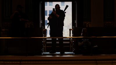 The Southern Poverty Law Centre said it identified 733 active hate groups in 2021, down from the 838 counted in 2020 and the 940 counted in 2019. AP