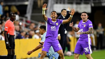 Al Ain's Soufiane Rahimi makes a plea. Reuters