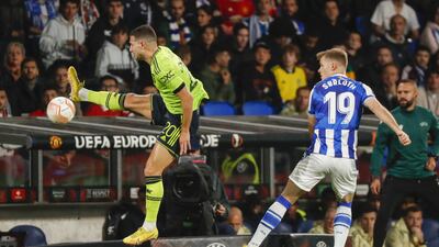 Diogo Dalot - 7 Needed to be on it against a team who’d won all five of their Europa League group games. He was. Under more pressure as United’s defence went to a three and La Real pressed well. Booked. EPA