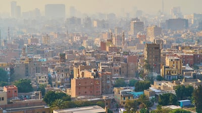 Old Cairo from the Saladin Citadel, overlooking Al-Darb al-Ahmar – one of the poorest neighbourhoods in city. Alamy