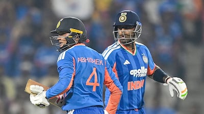 Abhishek Sharma top-scored once again as India defeated New Zealand in the first T20 in Nagpur. AFP