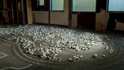 Issam Kourbaj’s Another Day Lost installation at 10 Golbourne Road, west London. Courtesy Issam Kourbaj