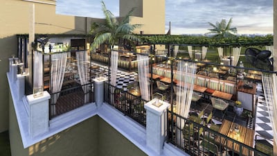 Terrace at The Pangolin in Dubai Sports City