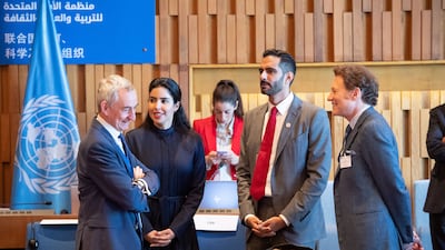 The joint UAE and UN Revive the Spirit of Mosul event, at UNESCO headquarters in Paris.