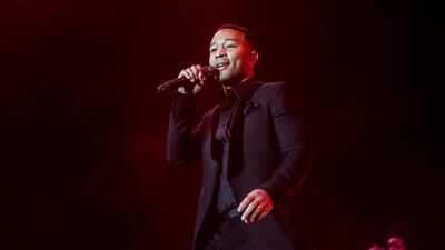 John Legend will perform on February 22. AP