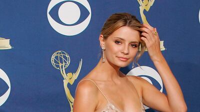 Mischa Barton wears Oscar de la Renta to the 2005 Primetime Emmy Awards. EPA