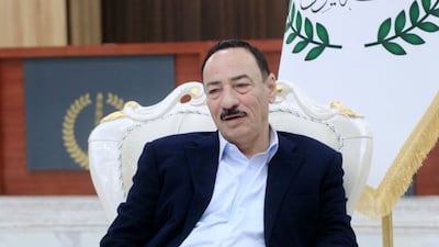 Former Nineveh governor Najim Al Jabouri at the handover ceremony. Photo: Najim Al Jabouri / Facebook