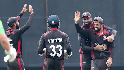 The UAE cricket team are currently in Namibia for the resumption of the Cricket World Cup League Two. Pawan Singh / The National