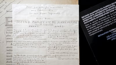Second Manifesto of Surrealism, 1924-1929, by writer and poet Andre Breton. Passionate writers are becoming a must for any ambitious business. Benoit Tessier/Reuters
