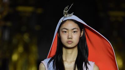 Schiaparelli's 2019 Spring-Summer Haute Couture collection fashion show in Paris, on January 21, 2019. Getty Images
