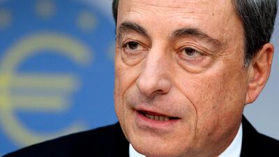 Mario Draghi, president of the European Central Bank. Daniel Roland / AFP