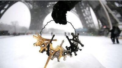 Towering height: France leads the world on travel and tourism with 75 million international arrivals. Fred Dufour / AFP