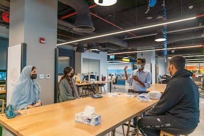 Training and workshops are carried out by experts from the University of Sharjah, Sharjah Academy for Astronomy, Space Sciences and Technology, and Sharjah Research, Technology and Innovation Park. Photo: Sharjah Educational Council