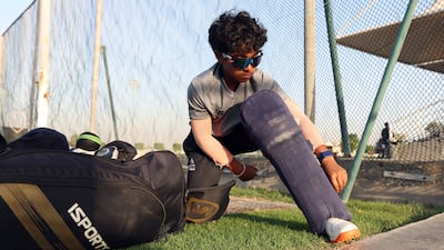 Ranula de Silva pads up at The Sevens in Dubai