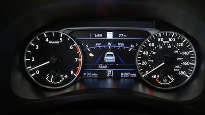 The speedometer set-up is pleasingly uncluttered