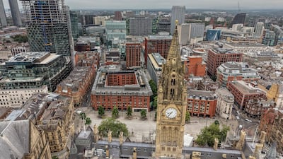 Heron House in Albert Square, Manchester, which will be the interim base of the British government's so-called Number 10 of the North. Getty Images