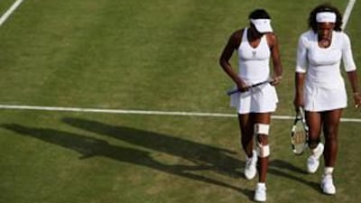 The Williams sisters will walk on to Centre Court tomorrow to contest the women's final, their 21st competitive meeting.