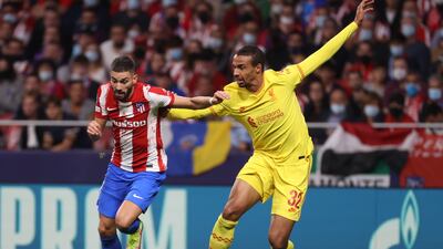 Joel Matip - 5: The centre back was disoriented by the speed and movement of the counter-attacks. The pressure relaxed a little when the opposition went down to 10 men. EPA