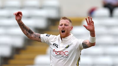Ben Stokes during Durham's county championship match against Northamptonshire. Getty Images