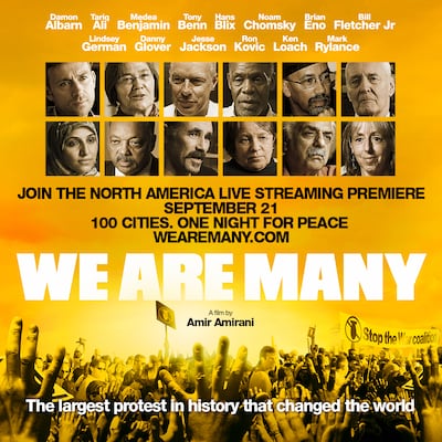 Amir Amirani spent nine years making his documentary on the protests. Photo: We Are Many