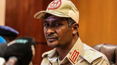 Sudanese Gen. Mohamed Dagalo, the deputy head of the military council. AP