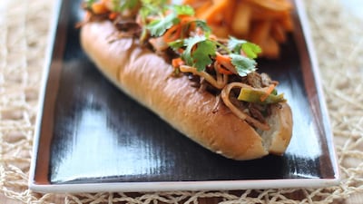 Try the new kimchi burger at Jones The Grocer for a limited time. Courtesy Jones the Grocer