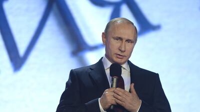 Russian president Vladimir Putin is due to meet India's prime minister in New Delhi on the sidelines of the 13th India-Russia summit. AP Photo/RIA Novosti, Alexei Nikolsky, Presidential Press Service)