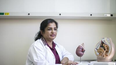 Anan Purushothaman, ‘transplant champion’ at Sheikh Khalifa Medical City, says a donor registry is needed. Mona Al Marzooqi / The National