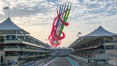 The Abu Dhabi Grand Prix at Yas Marina Circuit has been the F1 season-finale since 2014. Victor Besa / The National