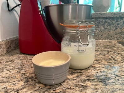 The finished products, butter and buttermilk. Farah Andrews / The National