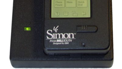 The IBM Simon had a touchscreen and the earliest form of apps. Photo: Wikipedia