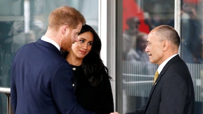 Britain's Prince Harry and Meghan, Duchess of Sussex visit the New Zealand House to sign the book of condolence on behalf of the Royal Family in London, Britain March 19, 2019. REUTERS/Henry Nicholls