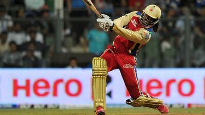 Chris Gayle has been the most feared batsman in the Royal Challengers Bangalore line-up since he joined the team in 2011. Indranil Mukherjee / AFP