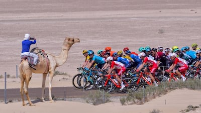 The UAE Tour was cancelled after two staff members tested positive for the new coronavirus. AFP