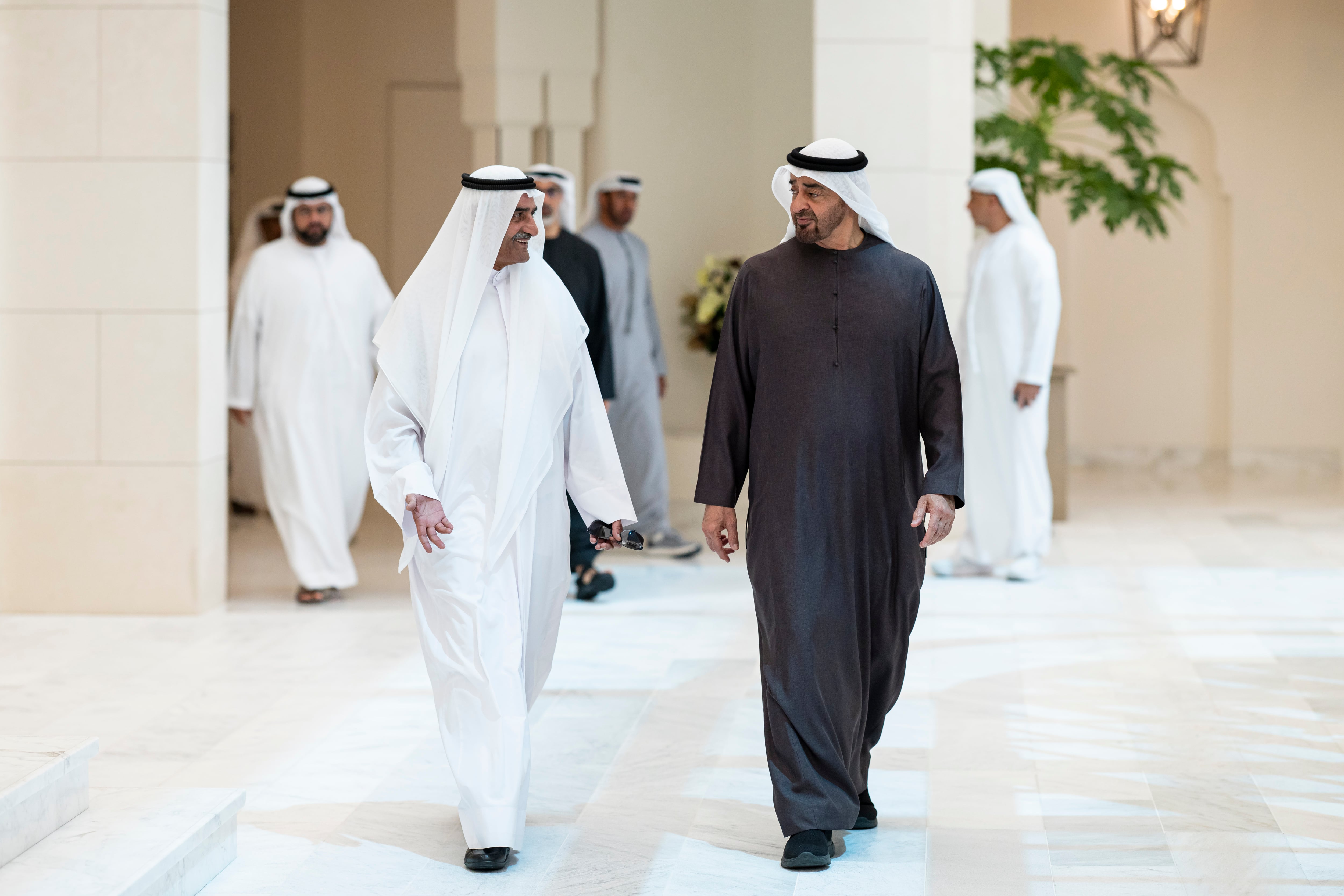 Image linked from the original feed: President Sheikh Mohamed holds talks with Ruler of Fujairah in Abu Dhabi