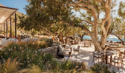 The beachside terrace at Bond Beach Club. Photo: One&Only