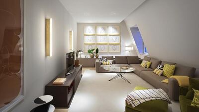 Upstairs there is a lounge/music room and a dining area that can seat 12. Courtesy Lawrie Cornish