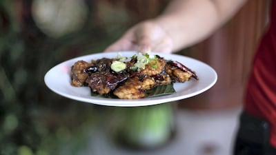 Dry red pepper fish served at Imperial Dragon restaurant in Bur Dubai. Reem Mohammed / The National