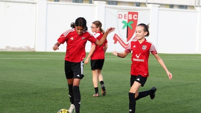 Lyla Ali impressed during her trial at Aston Villa and has been invted back to train at the club. Pawan Singh / The National