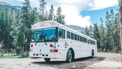 The McVays spent 12 months transforming the bus into their dream home on wheels. Courtesy Tawny McVay