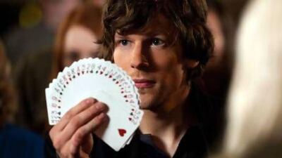 Jesse Eisenberg stars as a card sharp recruited for a grand illusion in Now You See Me. Summit Entertainment / AP Photo