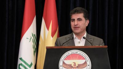 Nechirvan Barzani, President of Iraq's autonomous Kurdistan Region. Iraqi Prime Minister's Press Office / AFP