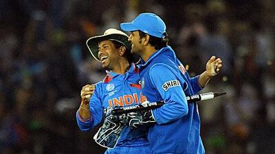 Sachin Tendulkar, in his batting, and MS Dhoni, with his shrewd captaincy, were the architects of India's win.