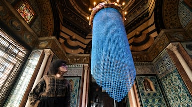 Atlas of an Entangled Gaze by artist Ramzi Mallat at Leighton House. Photo: Getty Images