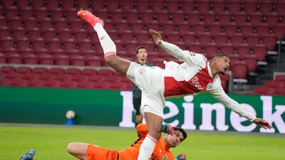 CF Sebastien Haller (Ajax) - Hard to believe Haller had never played in the Champions League before September. Harder still to recognise him as the centre-forward who so struggled for consistency at West Ham United. Ten goals and two assists are his fabulous yield from five and half games. AP