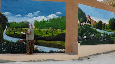 Bibani started his project in March 2022 and says he will continue to paint until he decorates the entire village