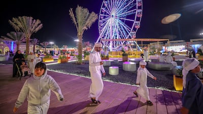 Liwa Village has a large Ferris wheel at its center