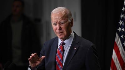 US President Joe Biden speaks about the release of hostages from Gaza, in Nantucket, Massachusetts. AFP