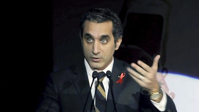 The Egyptian TV host Bassem Youssef. AP Photo / Ahmed Omar, File