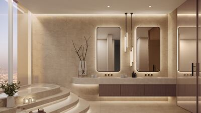 Lavish bathroom amenities.